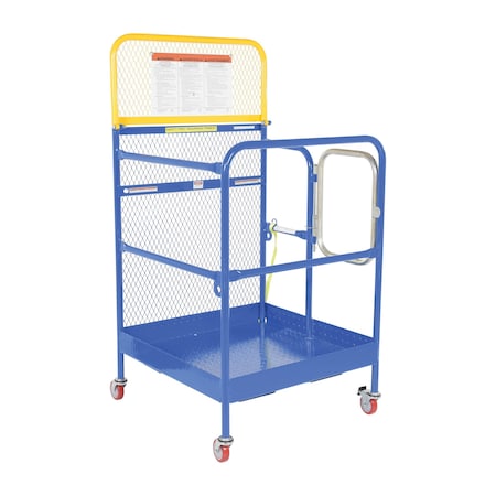 Vestil Work Platform - Sin.gle Door, 33-3/8 in. W, 33-3/8 in. D, 1,000 lb. Load Capacity WP-3636-CA